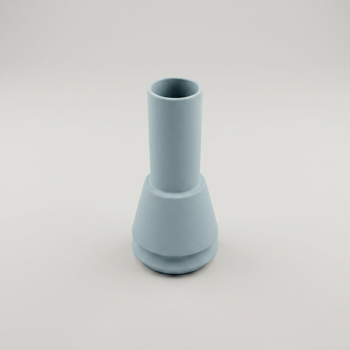 Sky Blue Ceramic Flower Vase by Zodiya