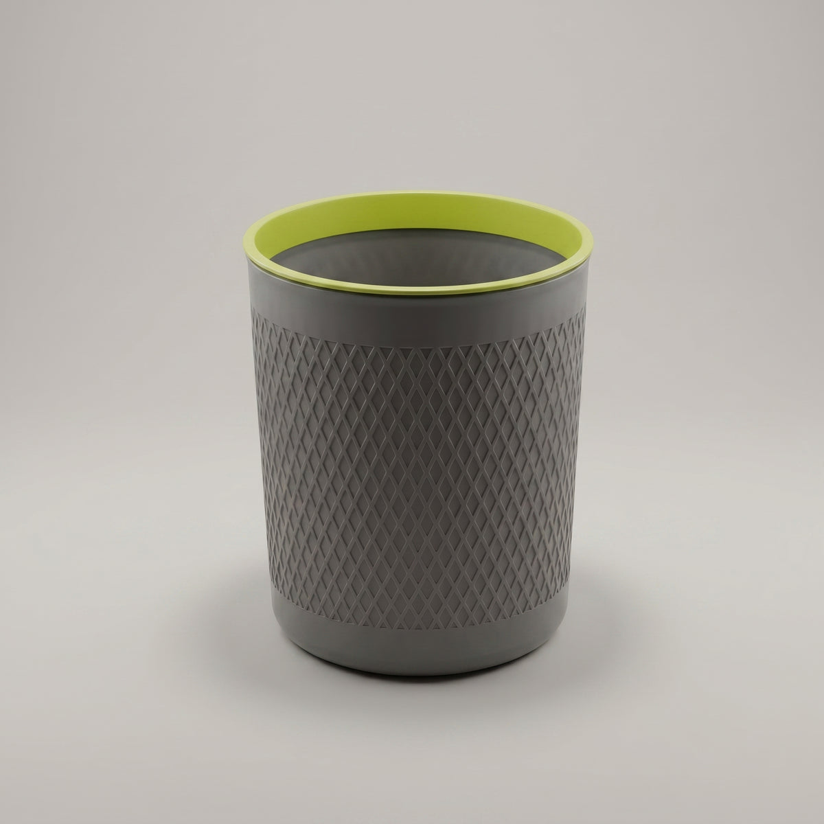 Grey Plastic Dustbin by Zodiya