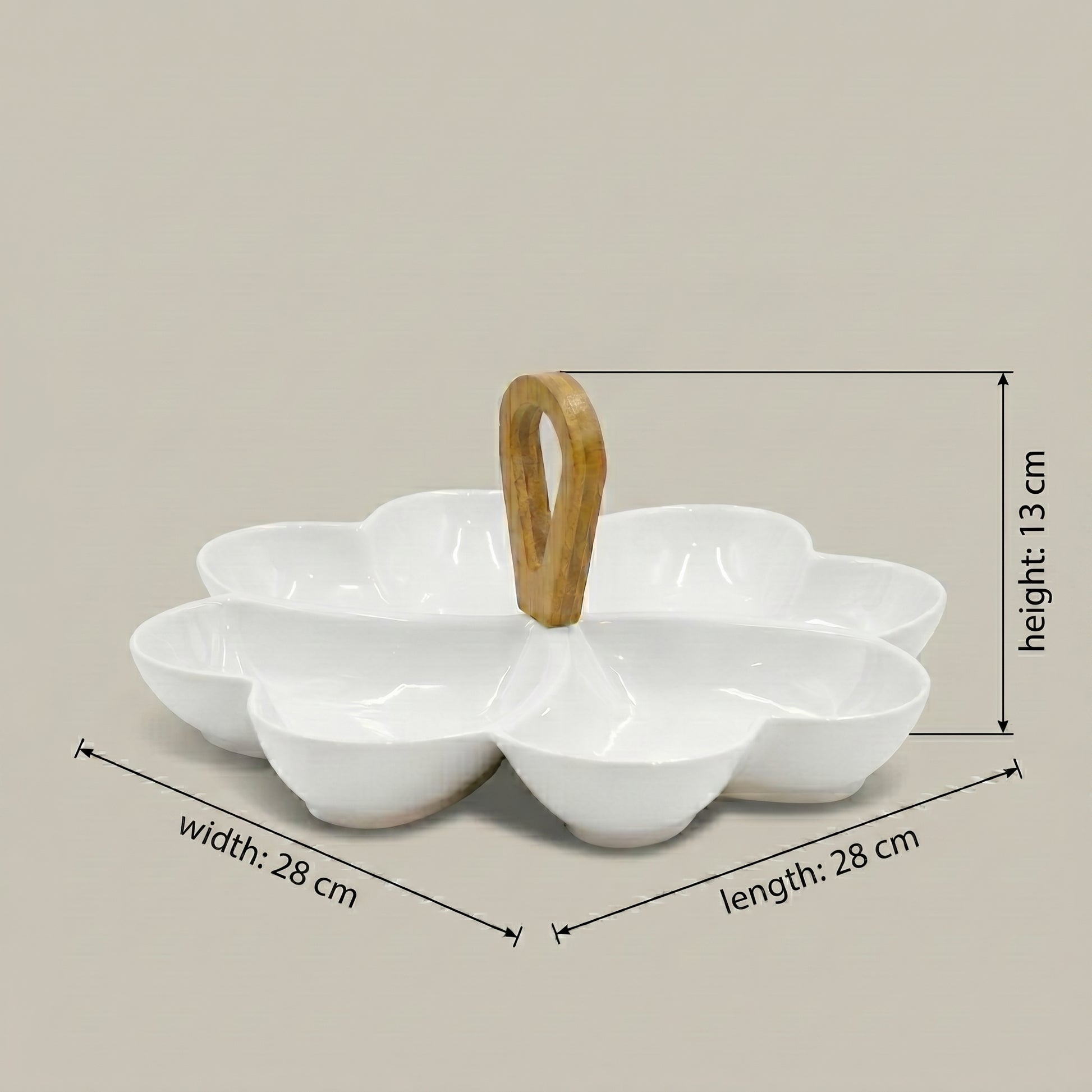 Floral Serving Platter Set by Zodiya-2