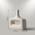 Central Cut-out Ceramic Flower Vase by Zodiya