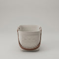 Off White Multipurpose Organiser Basket with Handle by Zodiya