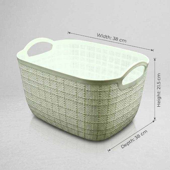 White Multipurpose Storage Basket by Zodiya