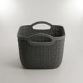 Black Plastic Multipurpose Storage Basket by Zodiya