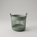 Grey Plastic Laundry Basket By Zodiya