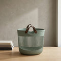 Grey Plastic Laundry Basket By Zodiya