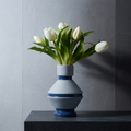 Blue Ceramic Flower Vase (Large) By Zodiya