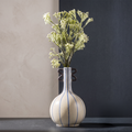 Blue And Cream Ceramic Flower Vase By Zodiya