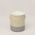 Beige Cloth Laundry Basket by Zodiya