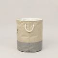 Beige Cloth Laundry Basket by Zodiya