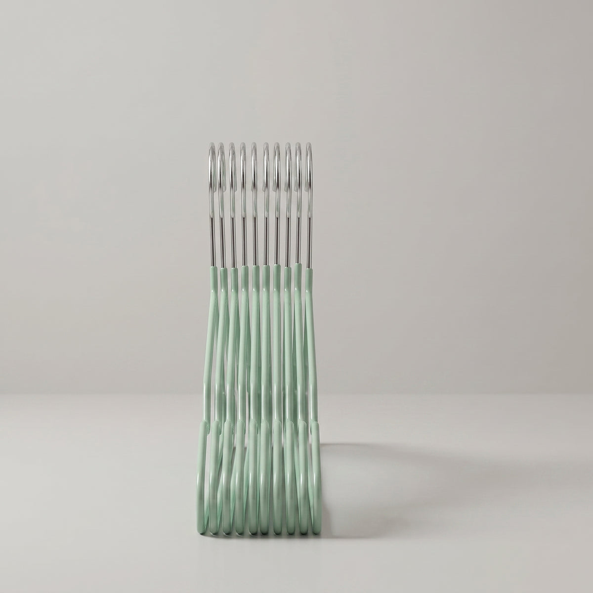 Green Metal Cloth Hanger By Zodiya