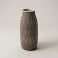 Black Ceramic Flower Vase (Cylindrical, large) By Zodiya