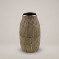 Black Ceramic Flower Vase (cylindrical, small) by Zodiya