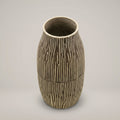 Black Ceramic Flower Vase (cylindrical, small) by Zodiya