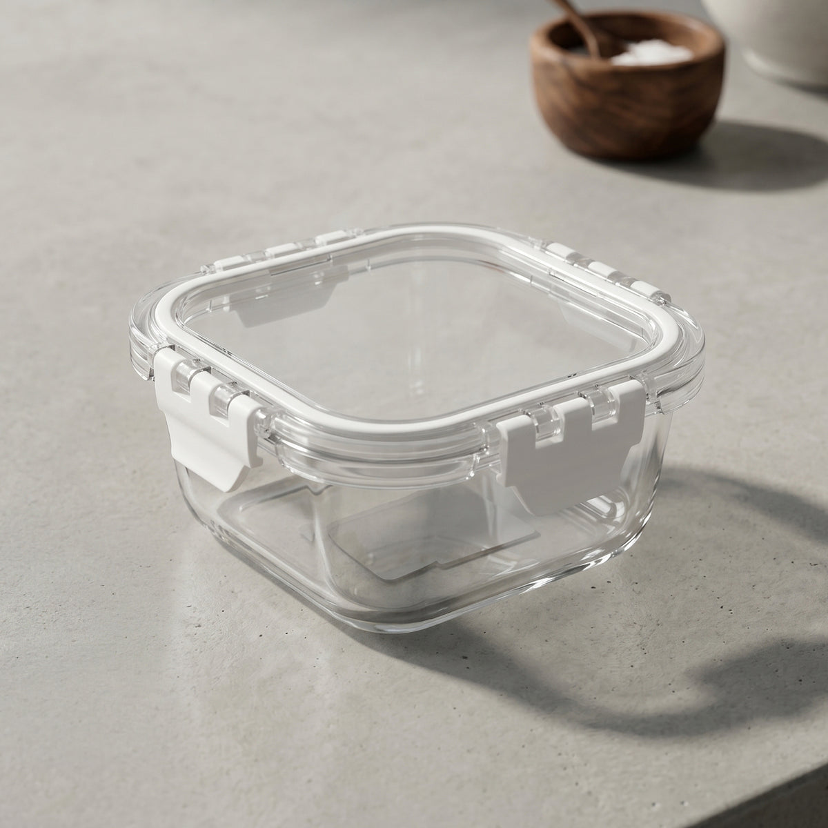 Rectangular Glass Food Container Box (310 ml) By Zodiya