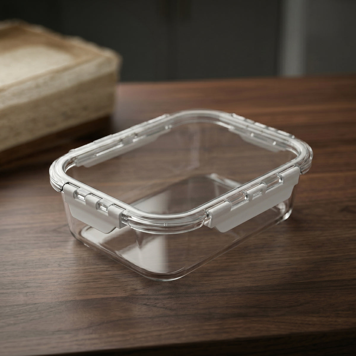 Glass Food Container Box (1450 ml) By Zodiya