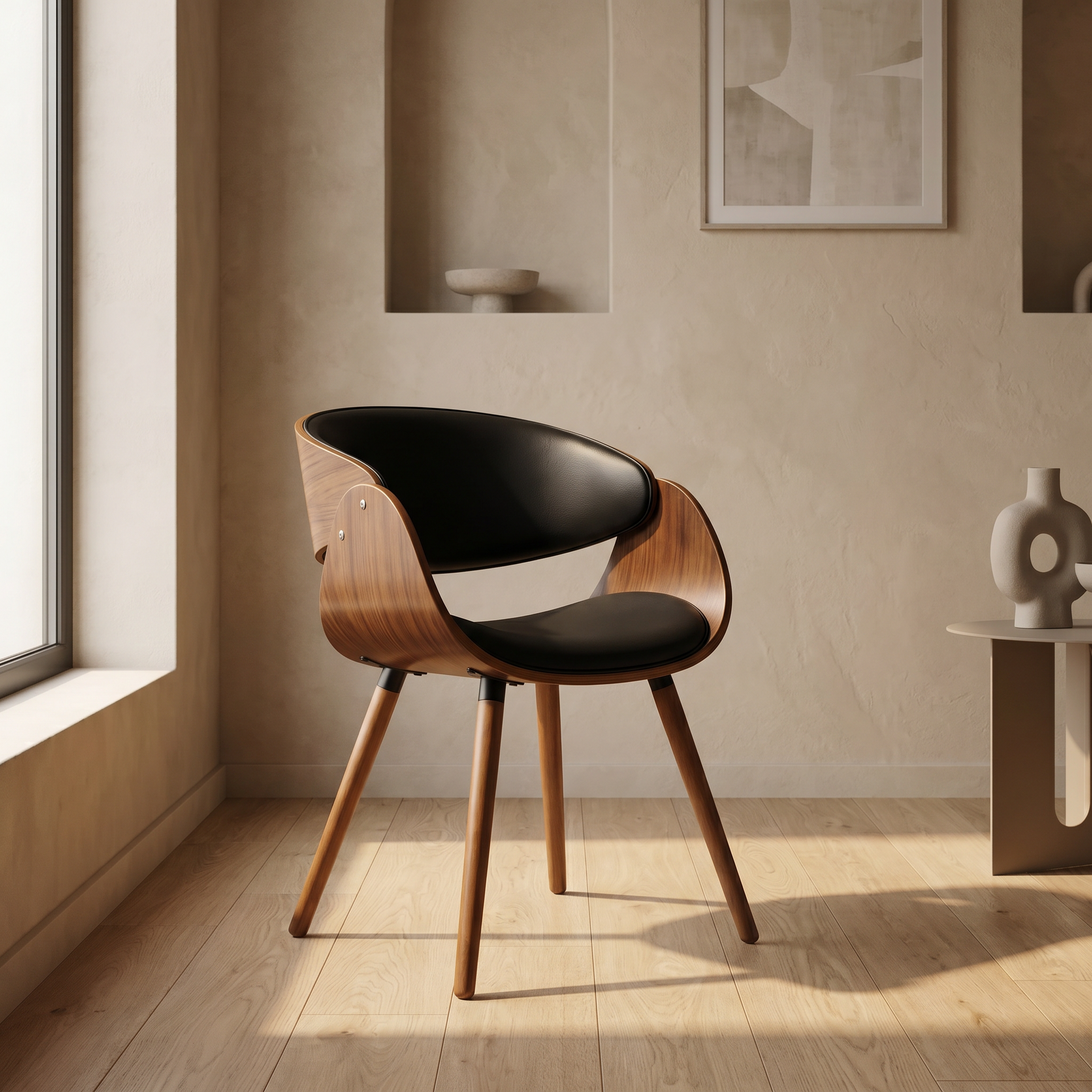 Thamrin Black Arm Chair by Zodiya