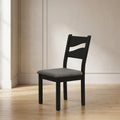Black Cushioned Dining Chair by Zodiya