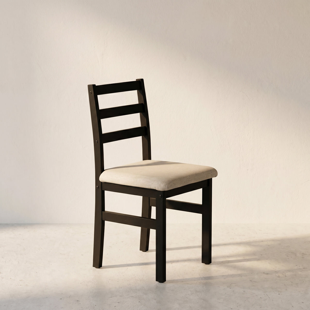 Beige Cushioned Engineered Wood Dining Chair by Zodiya