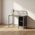 Mysa Green Metallic Study Table by Zodiya