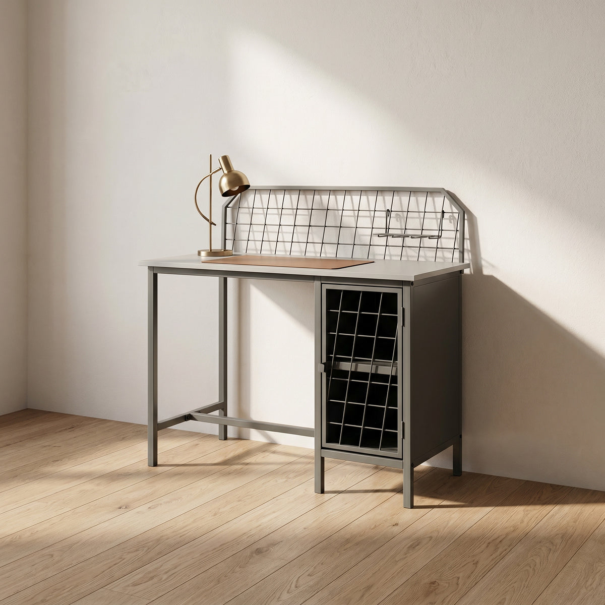 Mysa Green Metallic Study Table by Zodiya