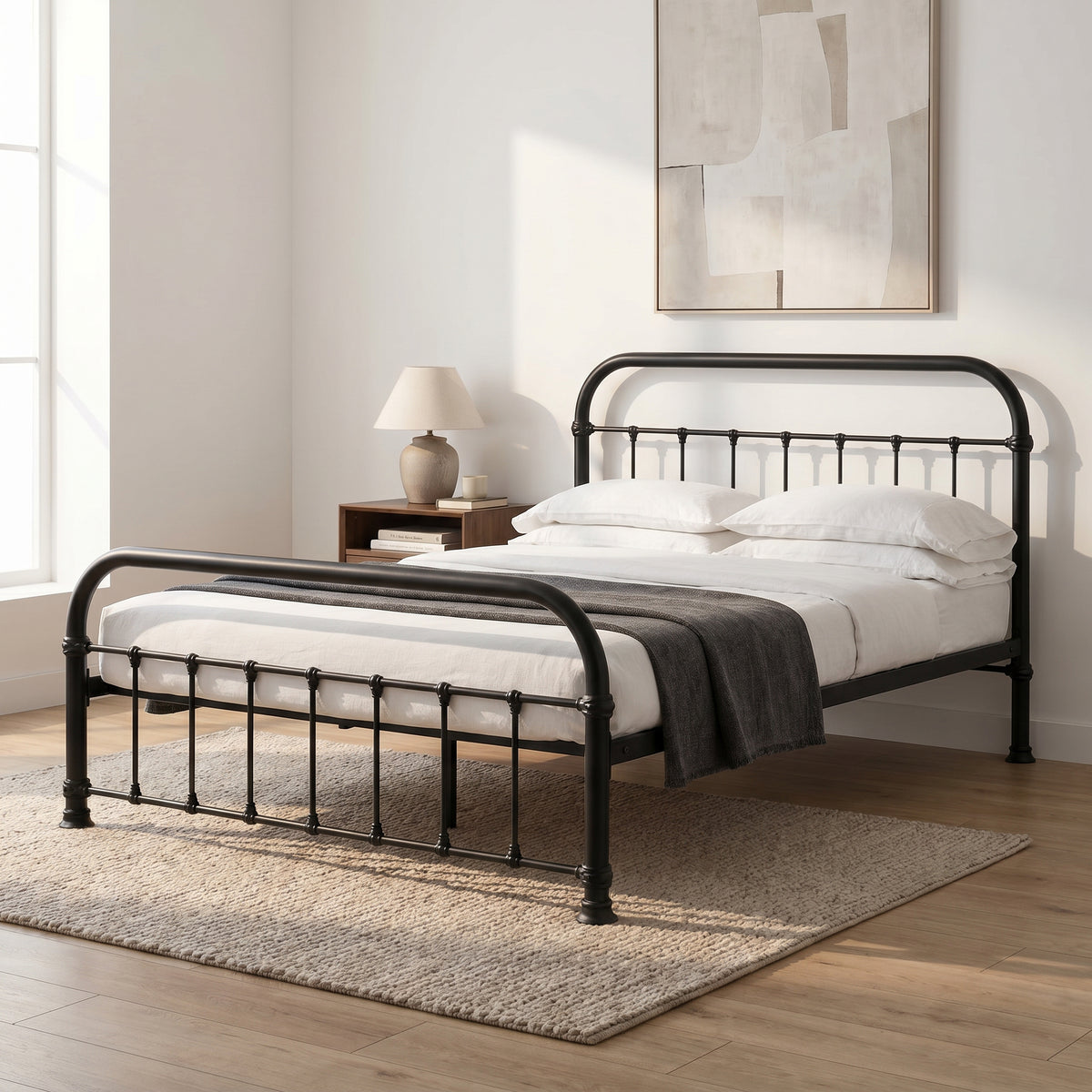 Norway Metallic King Size Bed by Zodiya