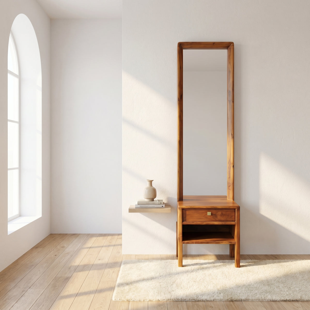 Teak Wooden Dressing Table by Zodiya