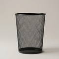 Black Metal Dust Bin by Zodiya