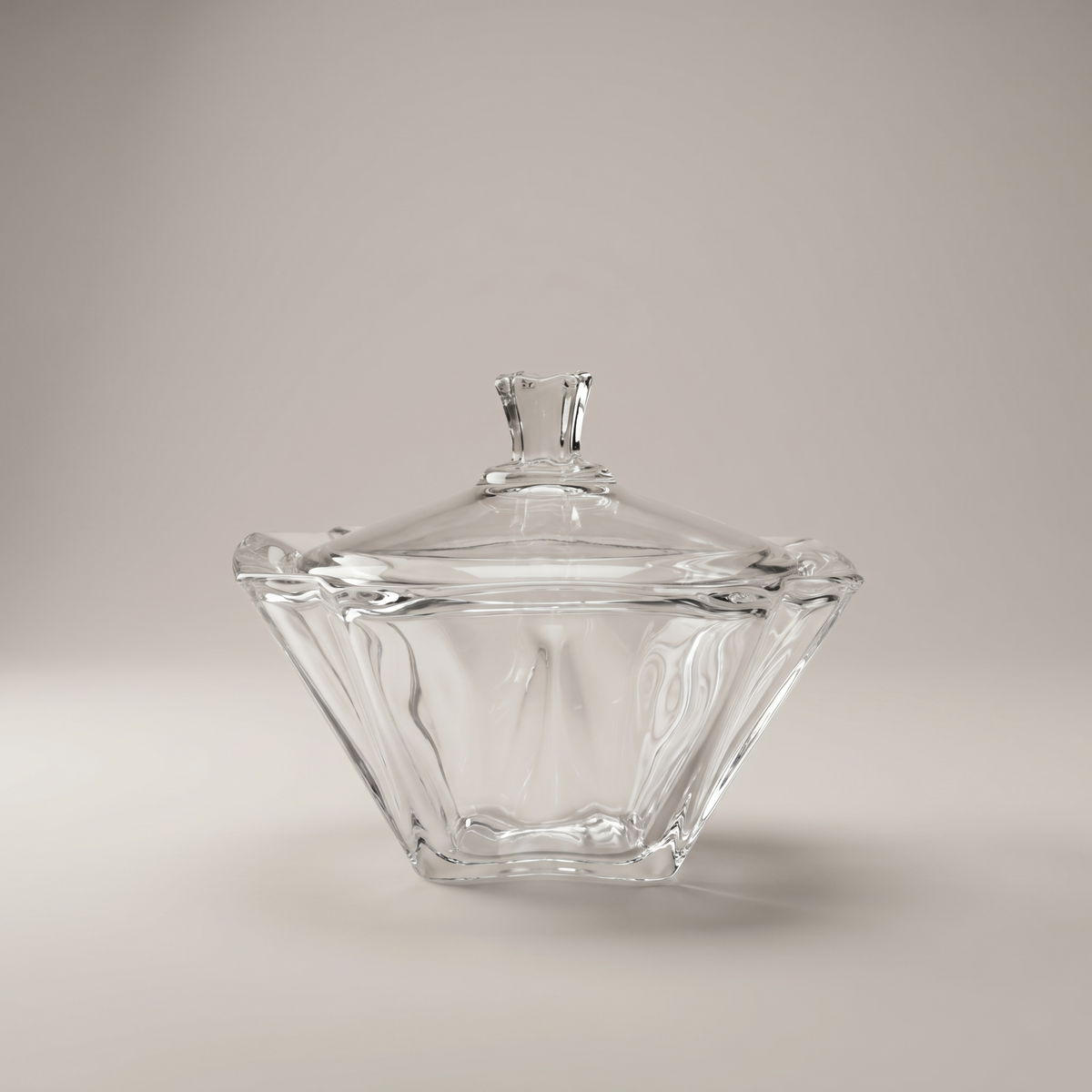 Clear Glass Candy Bowl by Zodiya