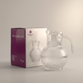 Clear Glass Jar with Round Base by Zodiya