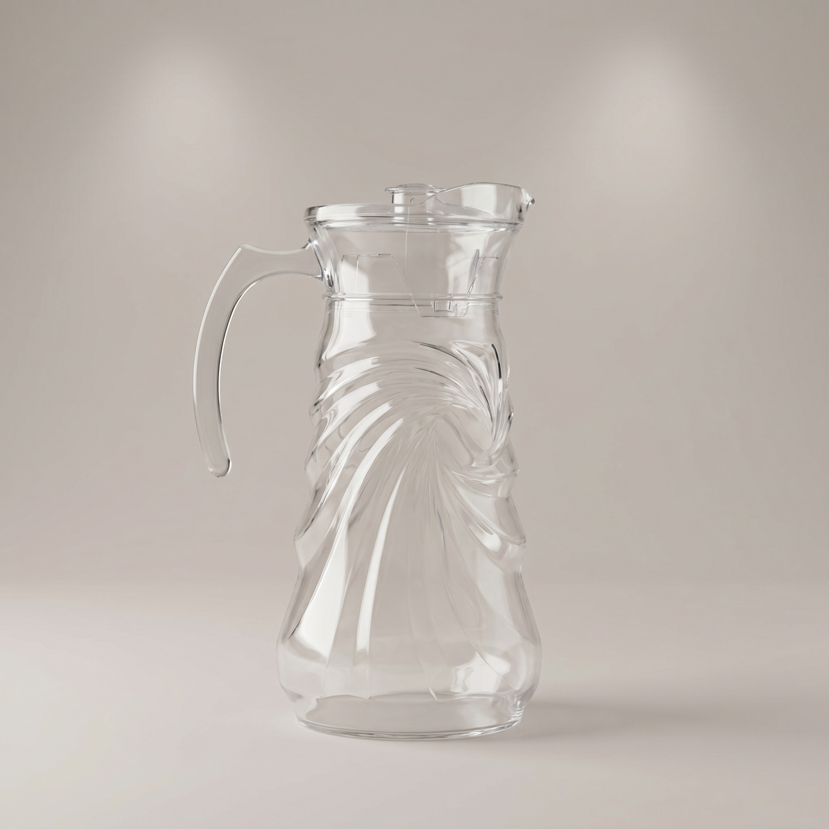 Clear Glass Water Jug by Zodiya