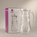 Clear Glass Water Jug by Zodiya