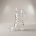 Clear Glass Water Jug by Zodiya