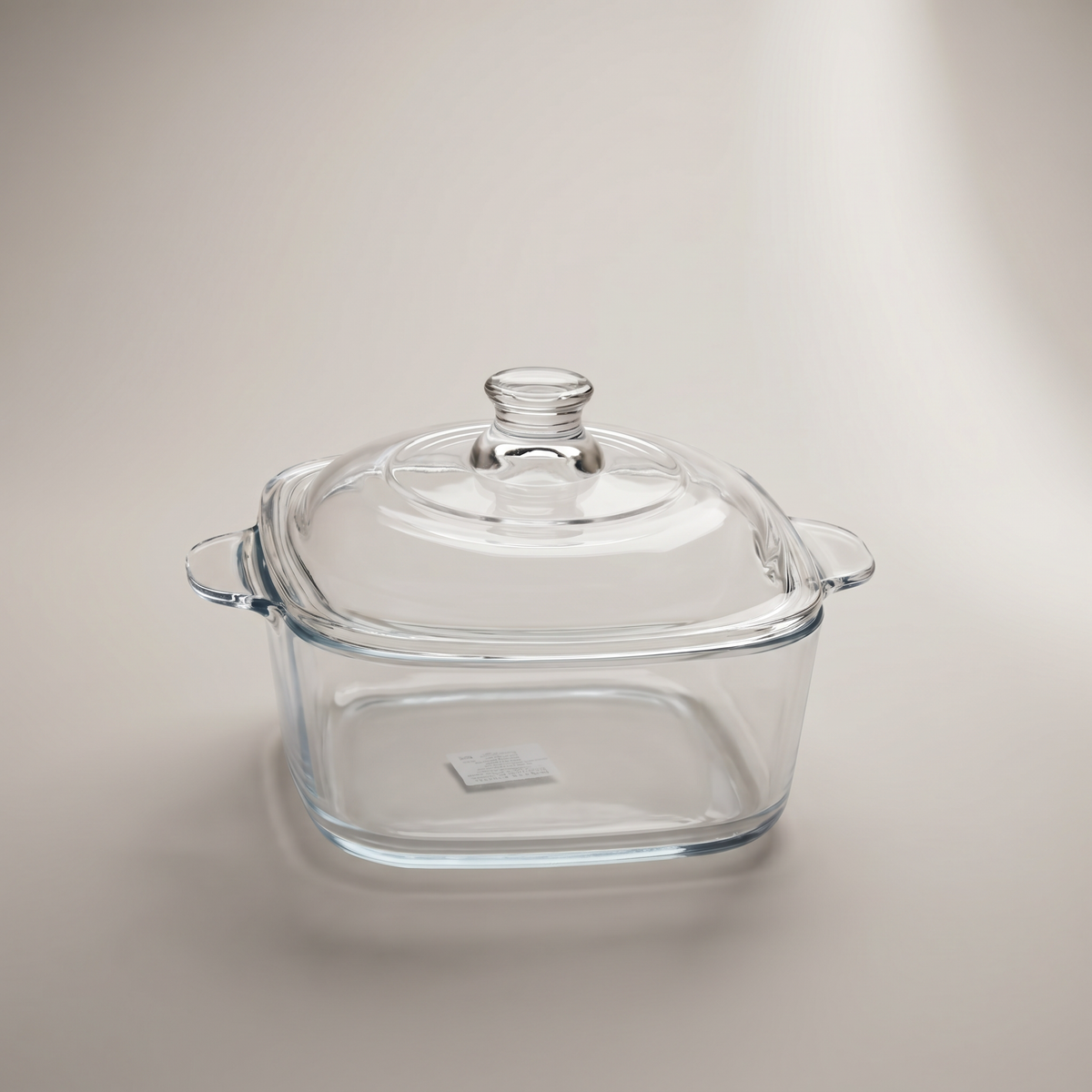 Clear Glass Food Container with Lid by Zodiya