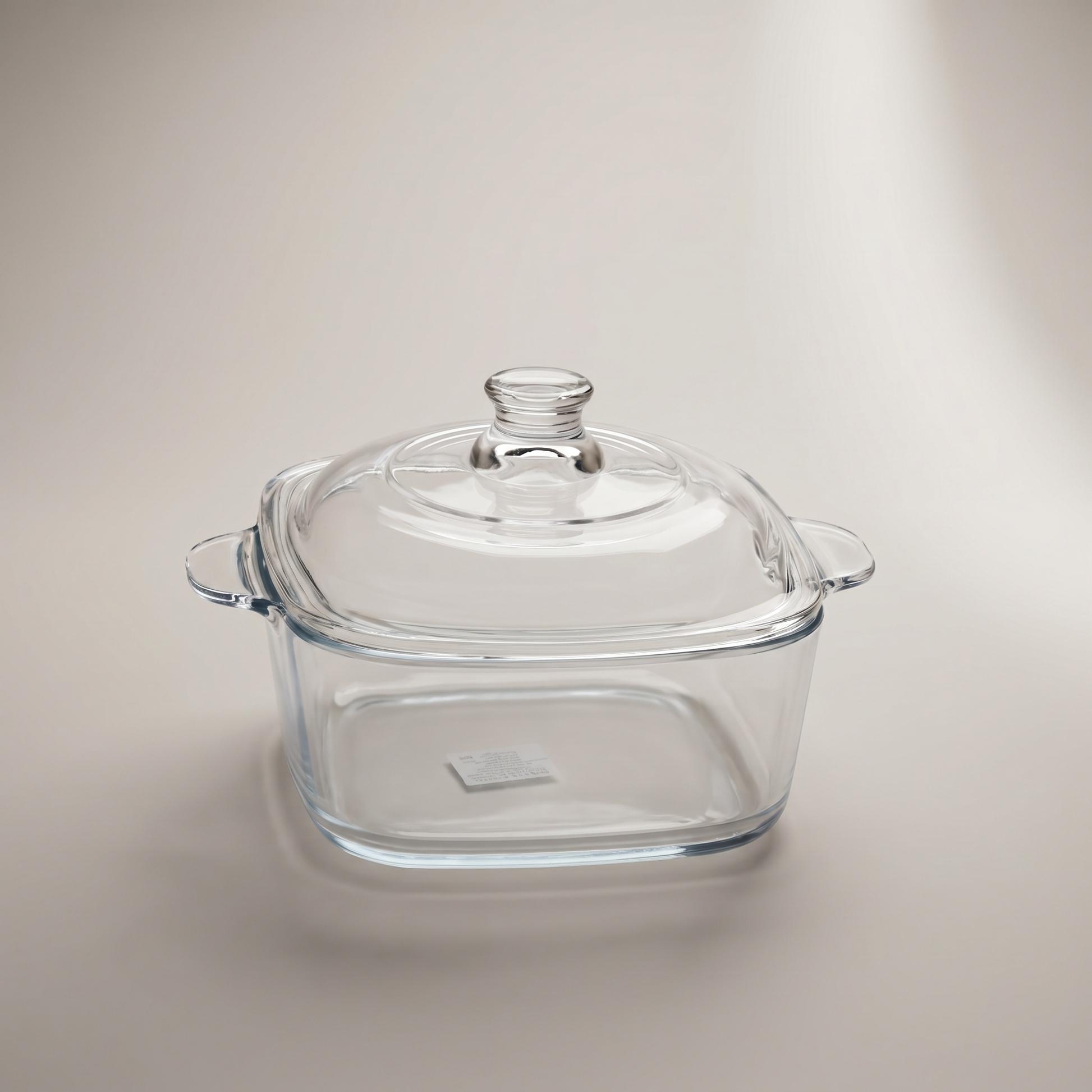 Clear Glass Food Container with Lid by Zodiya-4