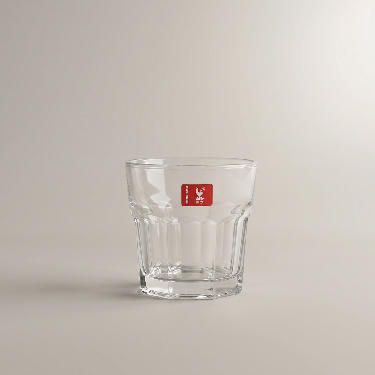 Clear Glass Cup Set of 6 by Zodiya