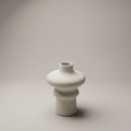 Off-White Ceramic Totem Vase (small) by Zodiya