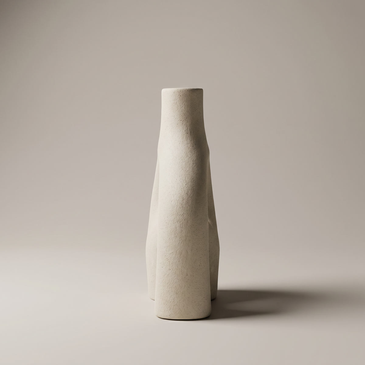 Beige Arch Ceramic Flower Vase by Zodiya