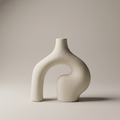 Beige Arch Ceramic Flower Vase by Zodiya