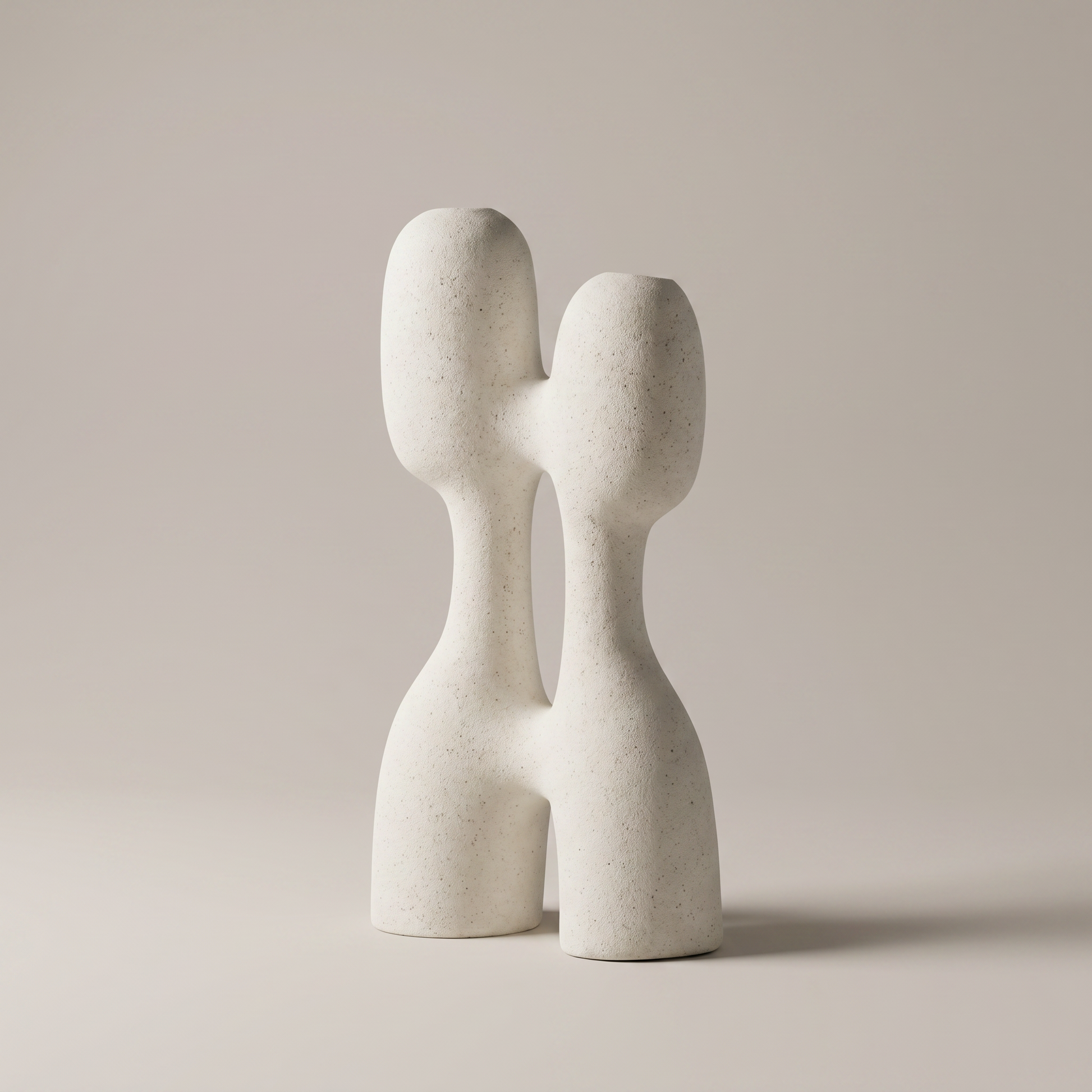 White Sculpture Decor Vase by Zodiya-3