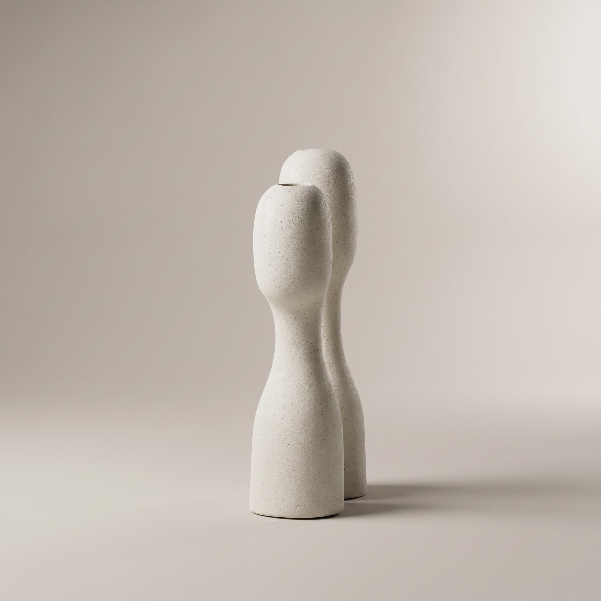 White Sculpture Decor Vase by Zodiya-4