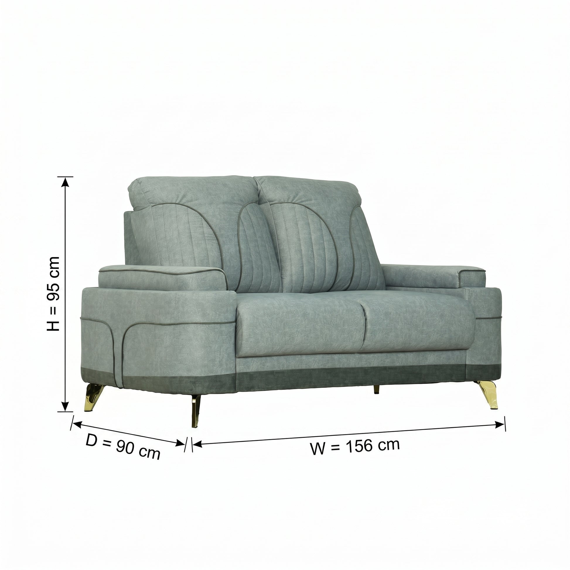 ZDY-MS-Milan sofa 2 Seater Omega grey-17562-2