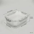 Glass Food Container Box (1450 ml) By Zodiya