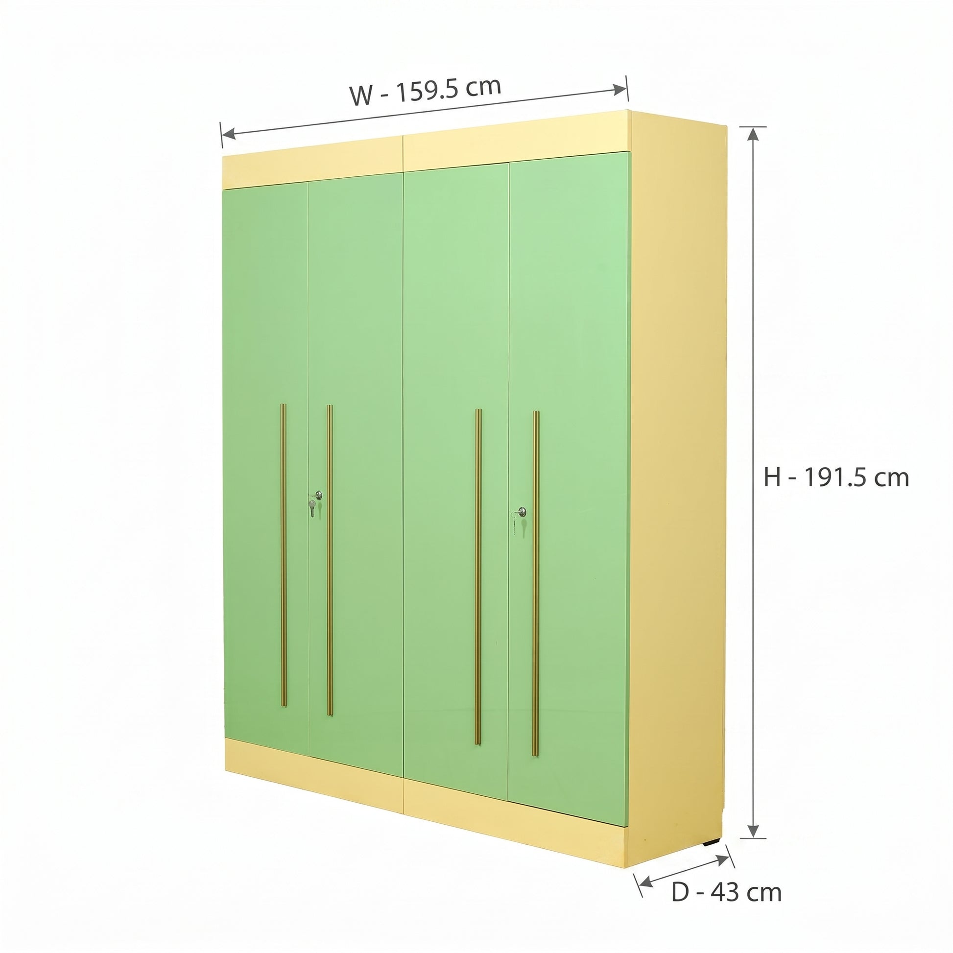 ZDY-FFI-Lormier Wardrobe 4 Door 191.5x159.5x43-17748-2
