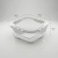 Glass Food Container Box (800 ml) By Zodiya