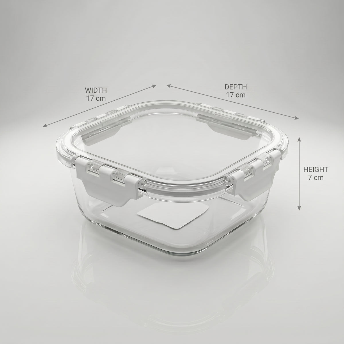 Glass Food Container Box (800 ml) By Zodiya