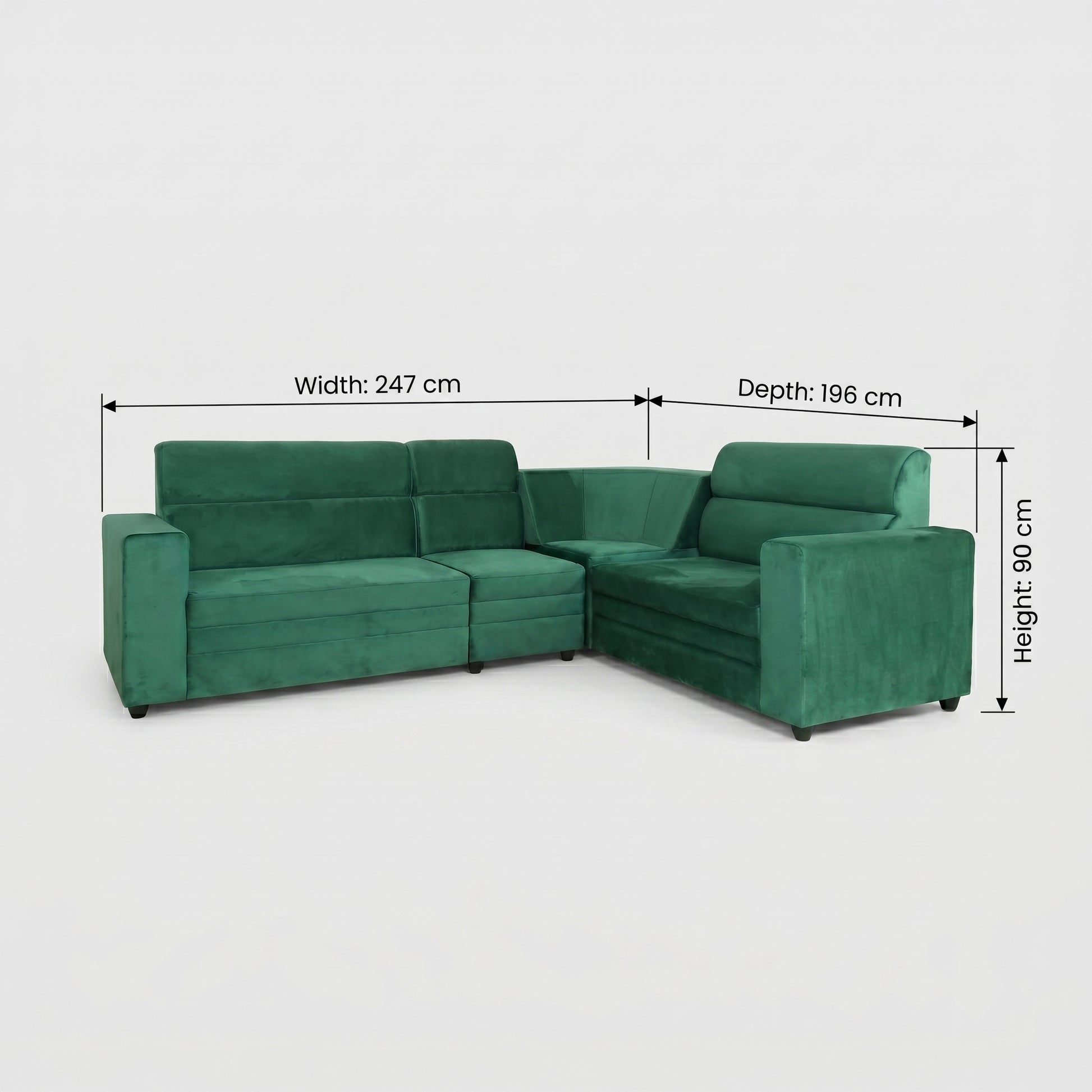 ZDY-SoftHome Corner Sofa 5 seater-18662-2