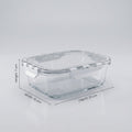 Glass Food Container Box (1000 ml)by Zodiya