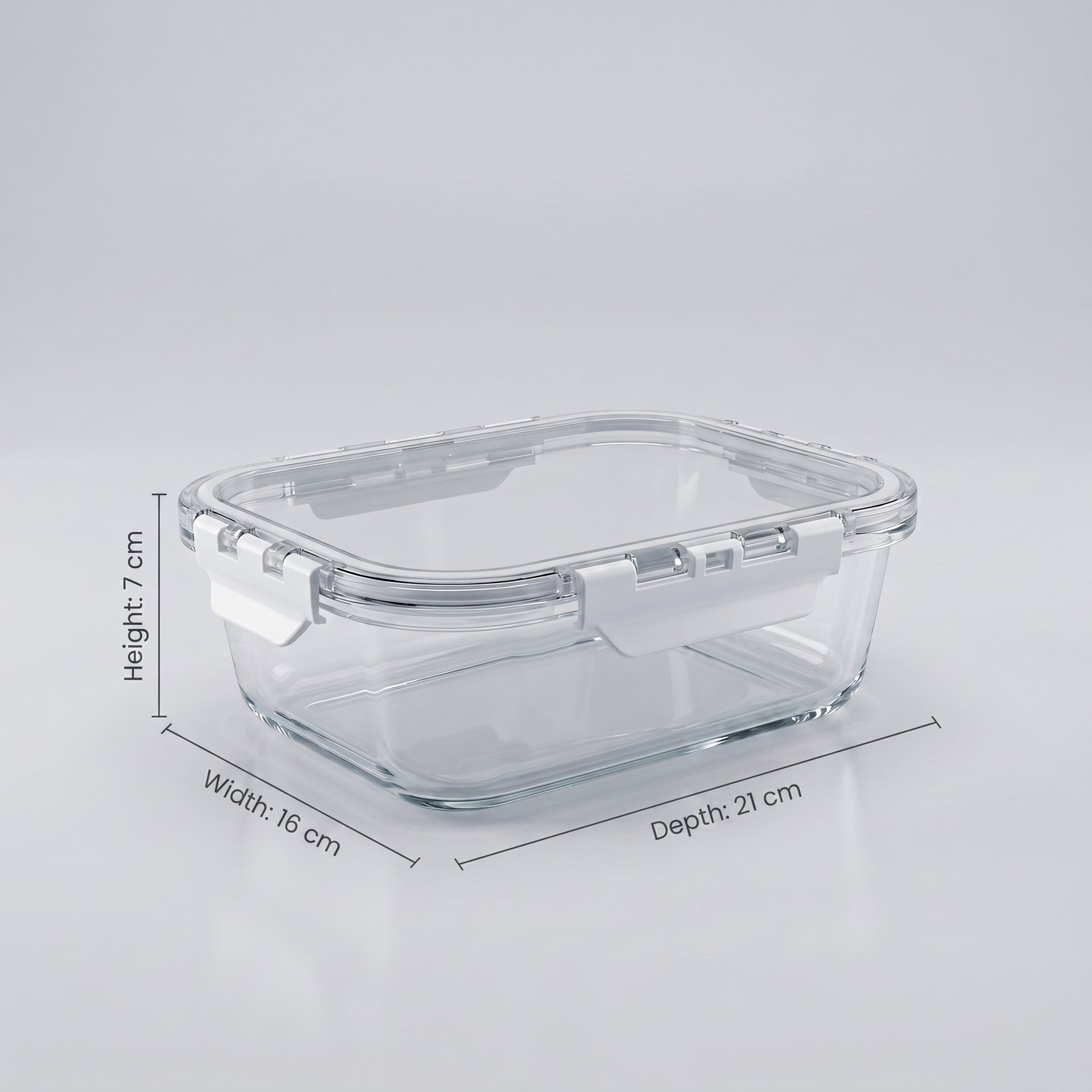 1000 ml Glass Food Storage Box