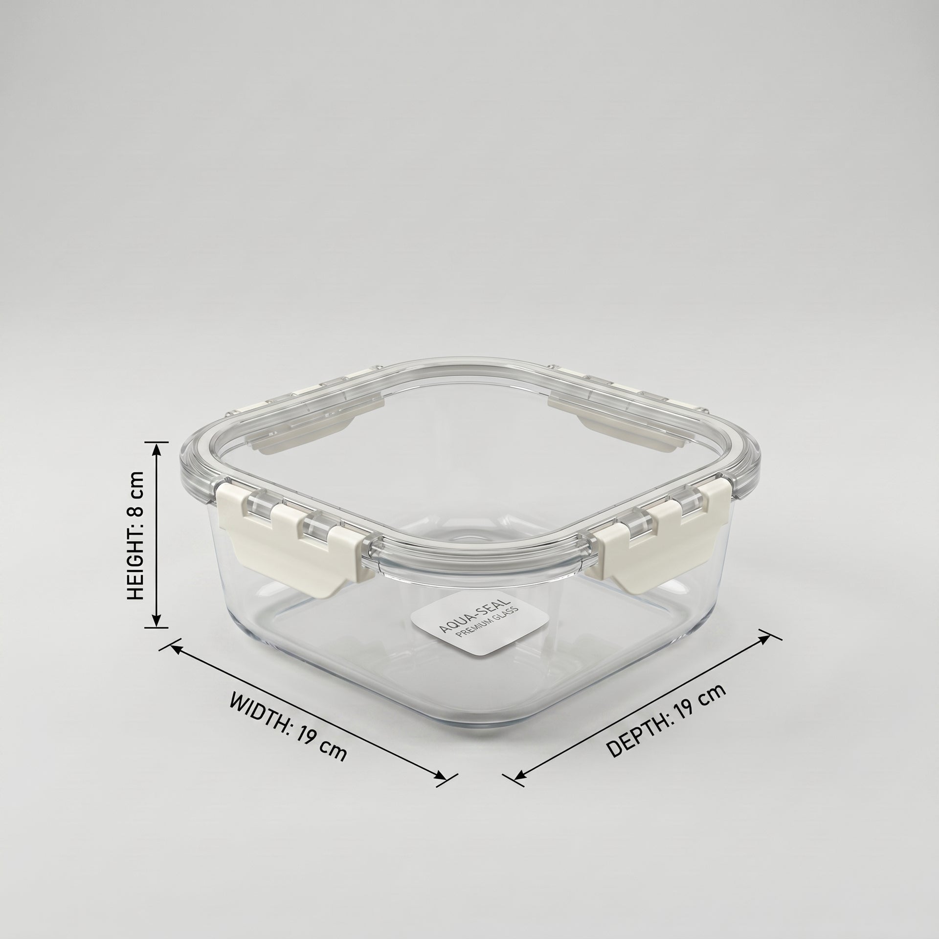 1100 ml Glass Food Can By Zodiya
