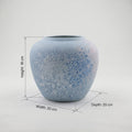 Light Blue Ceramic Flower Vase By Zodiya